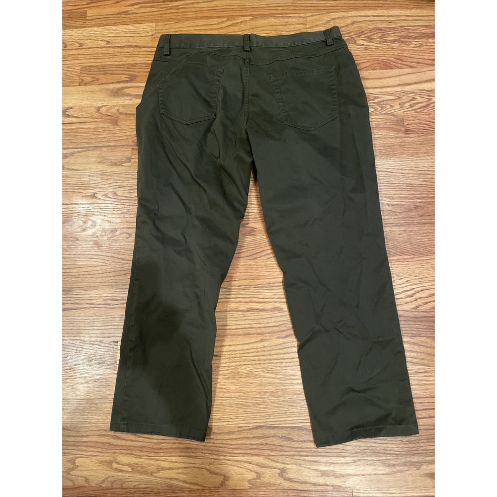 Brooks Brothers Men's‎ Chino Pants Dark Green Size 37x30 Classic Flat Front Prep